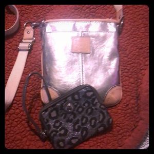 Coach purse and wristlet